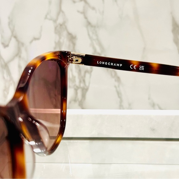 Long Champ Le Pliage Gradient Cat-eye Sunglasses BNWT - Picture 9 of 10